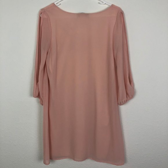 LuLu's Blush Pink Flowy Dress Size S - Picture 4 of 8